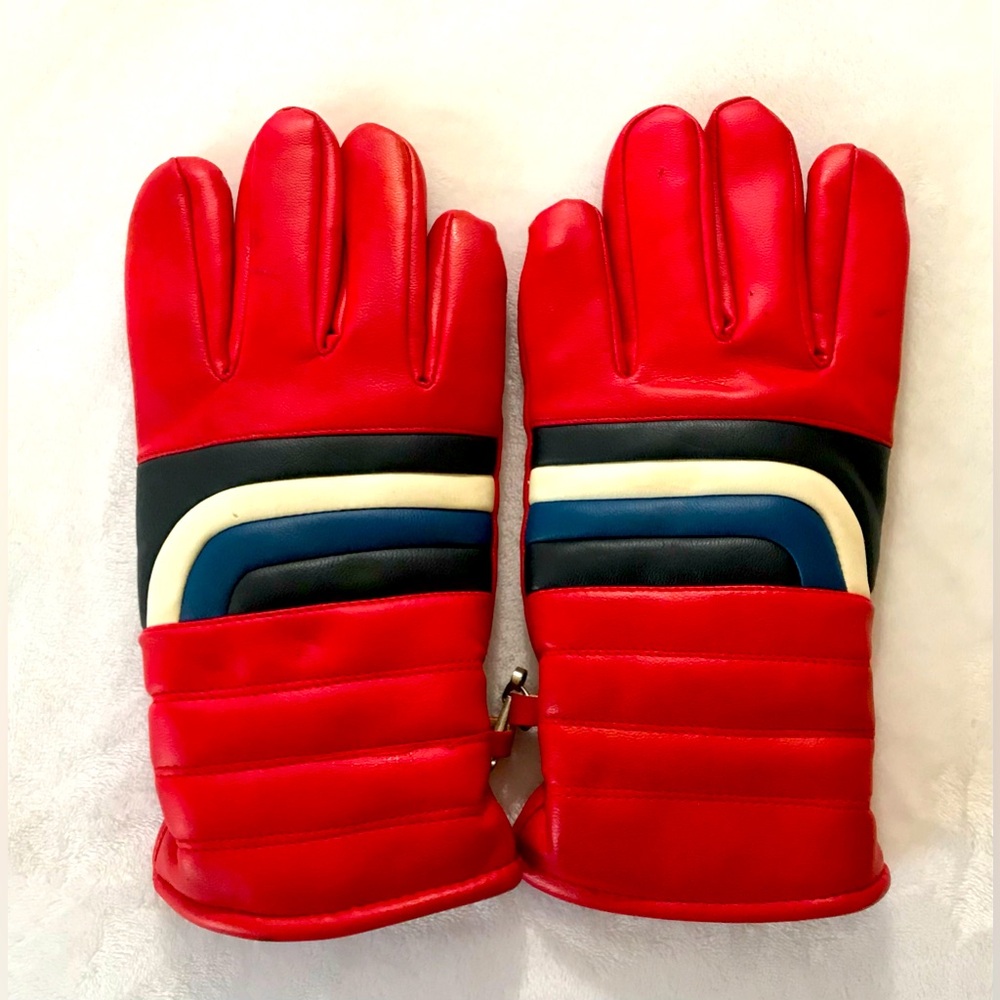 Red and Blue Men's Gloves